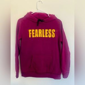 Burgundy “Fearless” Hoodie